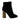 DOLCE & GABBANA Black Velvet Crystal Square Boots