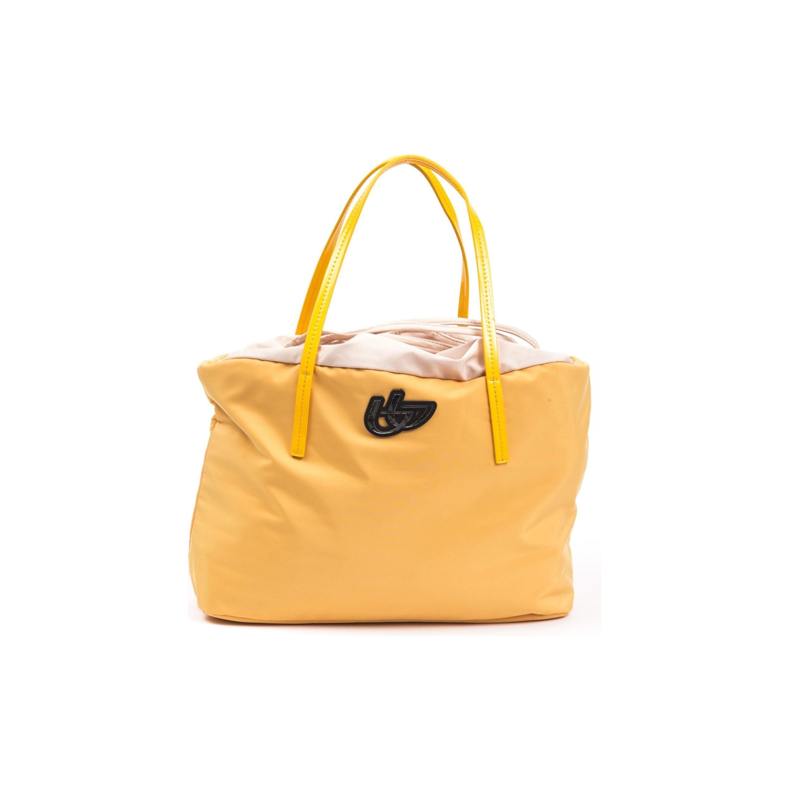 BYBLOS Yellow Chic Fabric Shopper Tote Bag