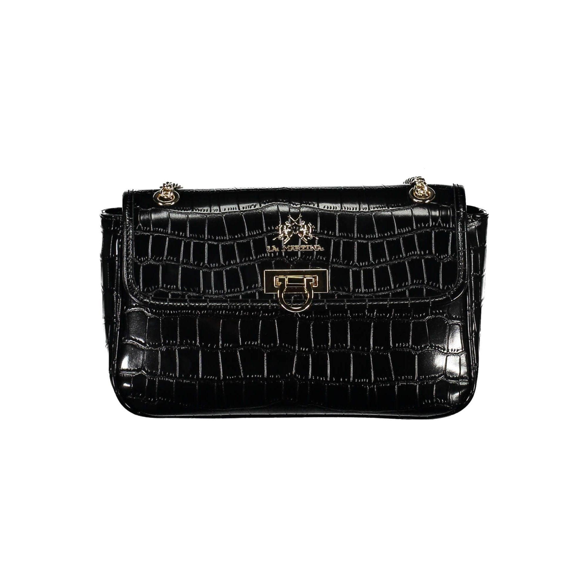 LA MARTINA Black Chain Shoulder Bag