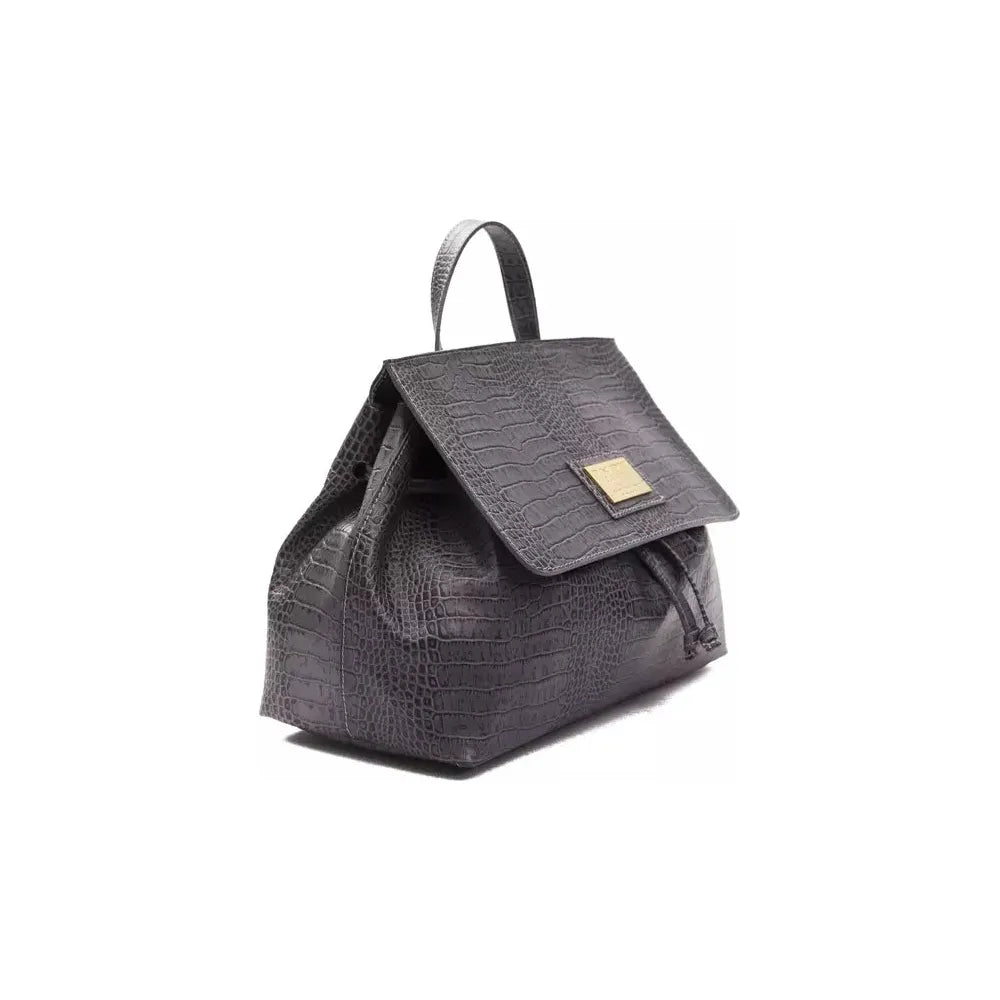 POMPEI DONATELLA Grey Leather Handbag