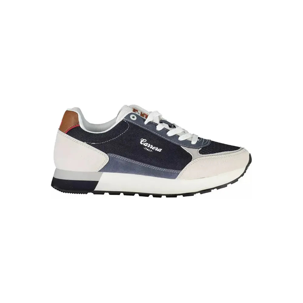 CARRERA Navy Blue & White Sports Sneakers