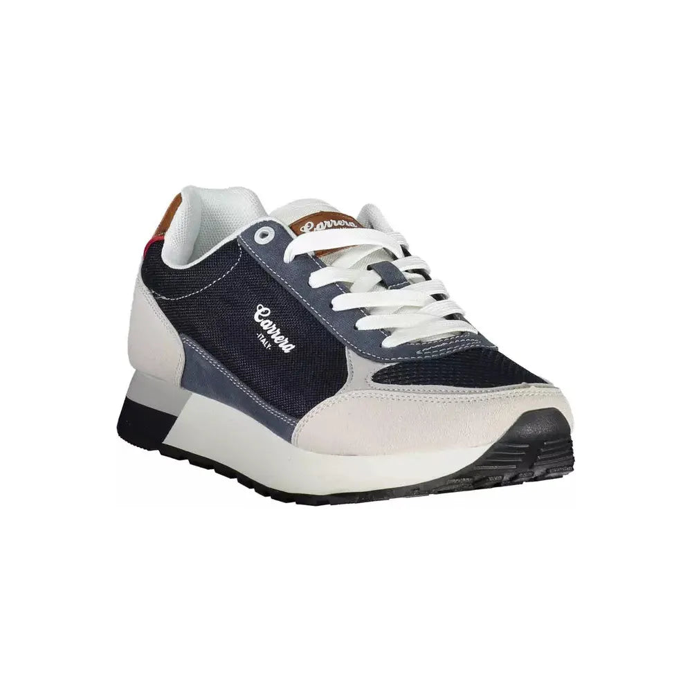 CARRERA Navy Blue & White Sports Sneakers