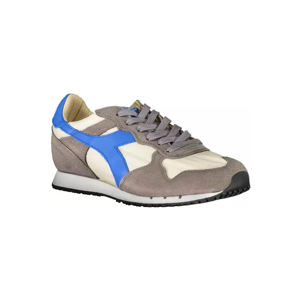 DIADORA Chic Grey Leather Sneakers