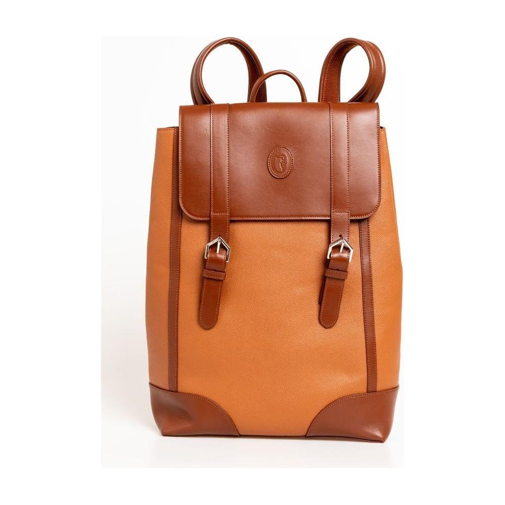 TRUSSARDI Brown Leather Backpack