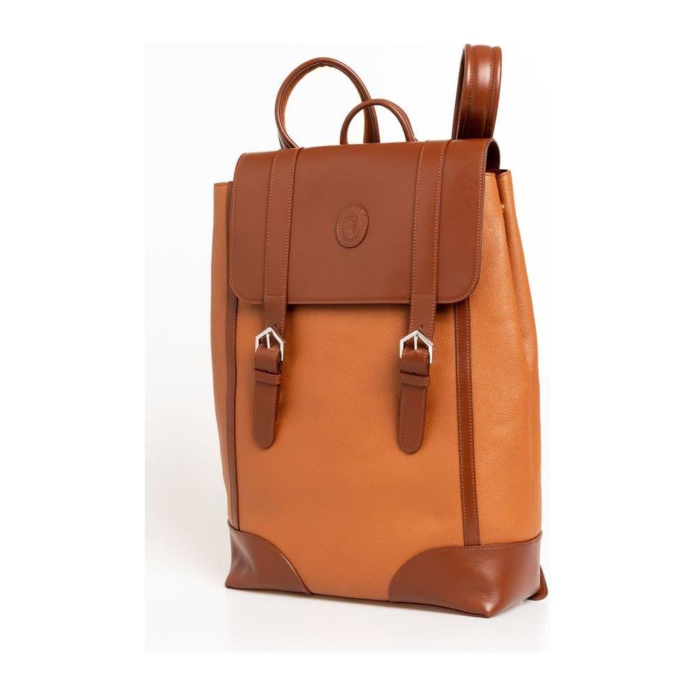 TRUSSARDI Brown Leather Backpack