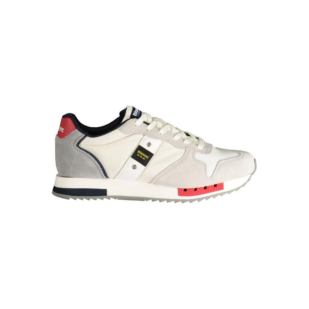 BLAUER White Multicolour Sneaker