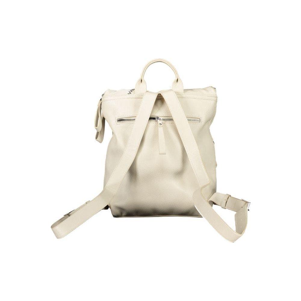 DESIGUAL Chic Beige Stitch Backpack