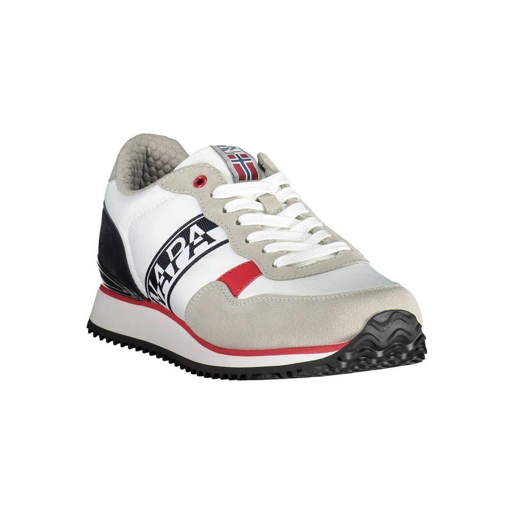 NAPAPIJRI Chic Navy Blue White & Red Sneakers