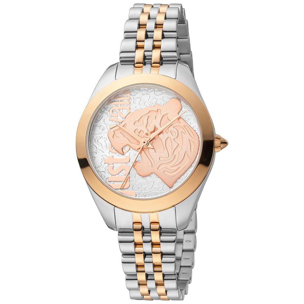 JUST Cavalli Silver Rose Gold Women Watch