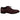 DOLCE & GABBANA Red Bordeaux Leather Derby Formal Shoes