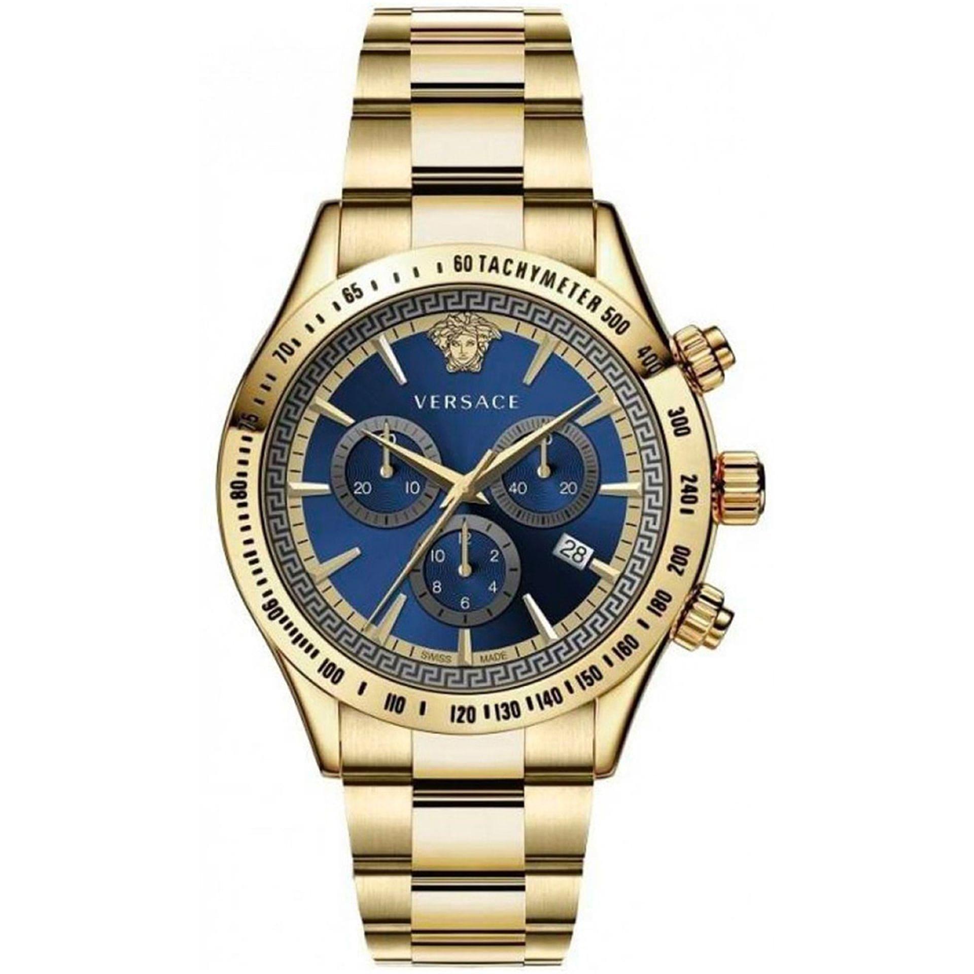 VERSACE Blue Gold Watch