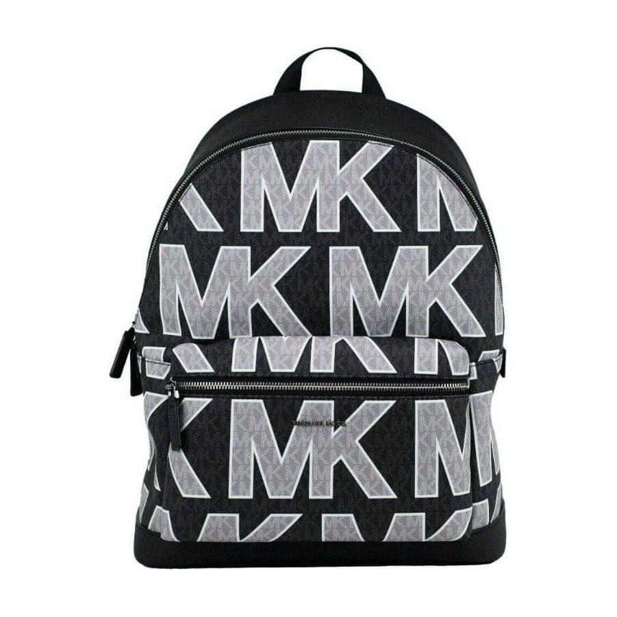 MICHAEL KORS Black Signature Graphic Logo Backpack - OBY BAGS